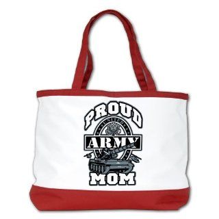 Shoulder Bag Purse (2 Sided) Red Proud Army Mom Tank 