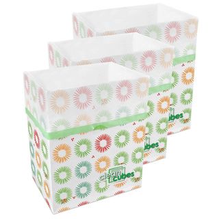 Clean Cubes Party Pattern Disposable Trash Cans (Pack of 3) Food & Storage Bags