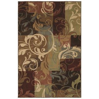 Tess Abstract Multicolored Rug (3'11 x 5' 3) Shaw Industries 3x5   4x6 Rugs
