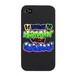 iPhone 4 or 4S Snap Case I'd Rather Be Hangin' with Grandpa 