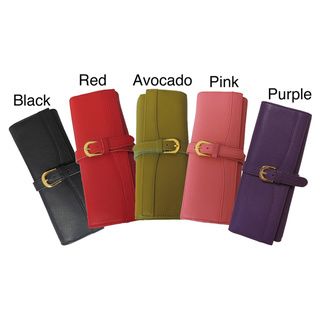 Amerileather Leather Jewelry Roll with Three Interior Pockets Amerileather Other Travel Accessories
