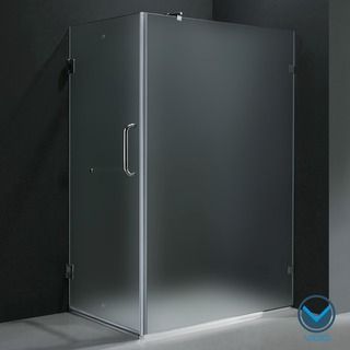 VIGO 36 x 48 Frameless 3/8" Frosted Shower Enclosure Vigo Shower Doors