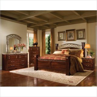 Standard Furniture Triomphe 6 Piece Bedroom Set in Cherry   572XX 6PKG