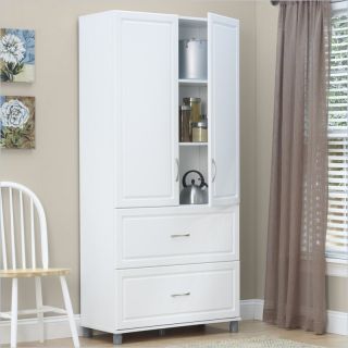 SystemBuild 36" 2 Drawer 2 Door Cabinet in White Aquaseal   7364401PCOM