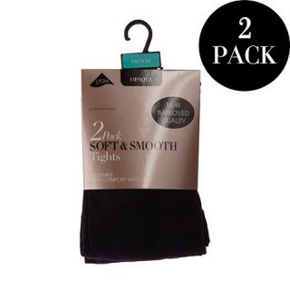Pack of two navy 60d opaque soft and smooth comfort tights
