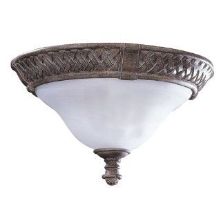 West Indies Collection Ceiling Mount Globe Light Fixture In Whitewash Pecan Finish   2 Bulbs Computers & Accessories