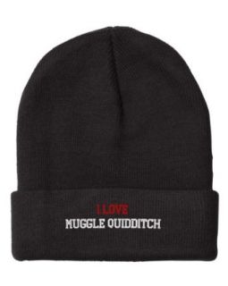Fastasticdeal I Love Muggle Quidditch Embroidered Beanie Cap Clothing