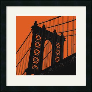 Erin Clark 'Orange Manhattan' Framed Art Print Prints