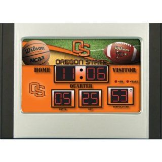 Oregon State Beavers Scoreboard Desk Clock  Sports Fan Alarm Clocks  Sports & Outdoors