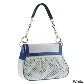 Buxton 'Isabella' Colorblock Perforated Shoulder Bag Buxton Shoulder Bags