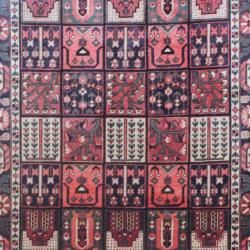 Persian Hand knotted Bakhtiari Rust/ Charcoal Wool Rug (6'2 x 9'7) 5x8   6x9 Rugs