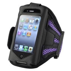 Black/ Purple Armband for Apple iPhone 2nd/ 3rd Generation BasAcc Cases & Holders