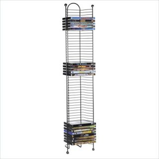 Atlantic Inc Nestable 52 DVD or Blu Ray Tower In Gunmetal   63712035