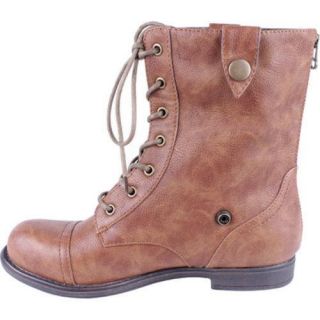 Women's Beston Cana 12A Cognac Faux Leather Beston Boots