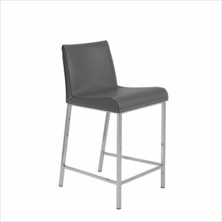 Eurostyle Cam 24" Counter Stool in Gray   05202GRY