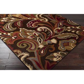 Hand carved Artistic Weavers Multicolored Margin Rug (7'10 x 10'3) 7x9   10x14 Rugs