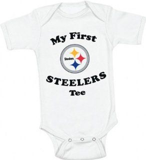 Pittsburgh Steelers Infant My First Steelers Tee Creeper   12 Month  Sports Related Merchandise  Sports & Outdoors