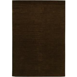 Vinyasa Halcyon Chocolate Textured Wool Rug (8' x 11'6) COURISTAN INC 7x9   10x14 Rugs