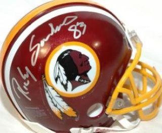 Ricky Sanders (Washington Redskins) Football Mini Helmet  Sports Related Collectibles  Sports & Outdoors