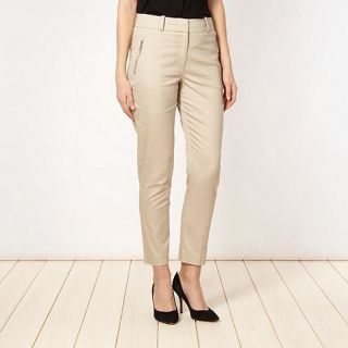Star by Julien Macdonald Designer natural sateen cropped trousers