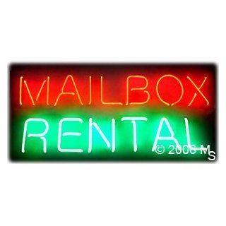 Neon Sign   Mailbox Rental   Large 13" x 32" Grocery & Gourmet Food