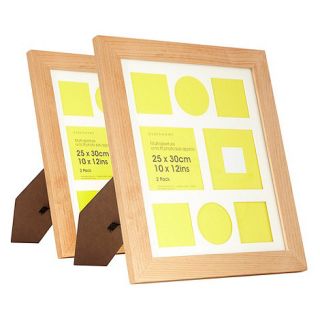 Pack of two wooden 10x12 photo frames