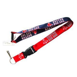 Boston Red Sox Sports Team Logo Reversible Clip Lanyard Keychain Id Ticket Holder  Sports Related Key Chains  Sports & Outdoors