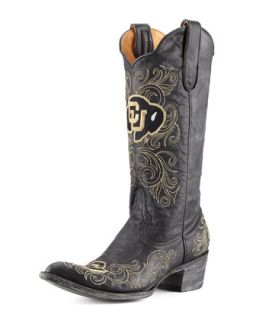 University of Colorado Tall Gameday Boots, Black   Gameday Boot Company   Black