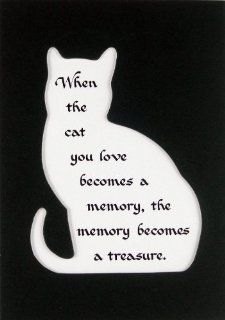 Cat Memory Treasure Memorial Wall Decor Poem Pet Saying Bereavement Sign   Decorative Plaques