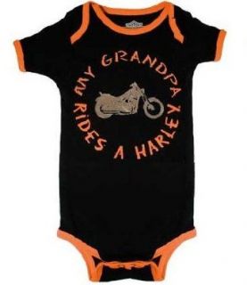 Harley Davidson Bodysuit My Grandpa Rides A Harley Infant Onesie Clothing