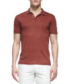 Mens Willen Short Sleeve Polo Shirt, After Light Red   Theory   Red (X LARGE)