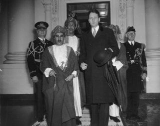 1938 photo The Sultan of Muscat & Oman Wayyid Said Bin Taimur Bin Faisal, at a6  