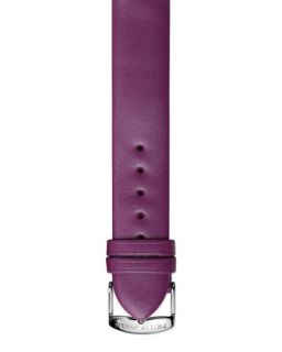 18mm Calfskin Leather Strap, Purple   Philip Stein   Purple (18mm )