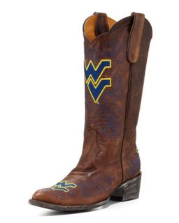West Virginia Tall Gameday Boots, Brass   Gameday Boot Company   Brass (38.0B/8.