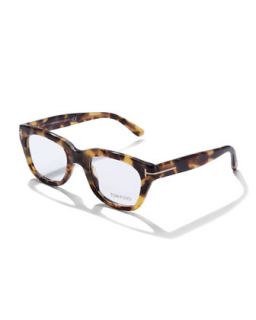 Mens Large Havana Fashion Glasses, Tortoise   Tom Ford   Tortoise (LARGE )