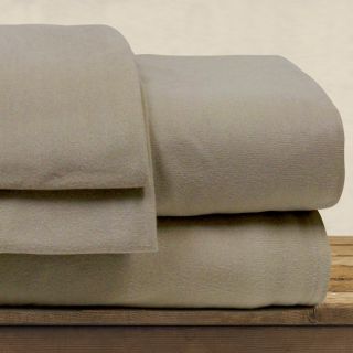 Amrapur Overseas Inc Thermo Flannel Sheet Set Tan Size Twin