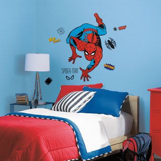 Marvel Classic Spiderman Peel And Stick Giant Wall Decals