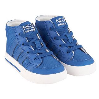 adidas Adidas Boys blue Clemente high top trainers