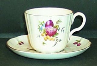 Royal Worcester Delecta (Warmstry, Ribbed) Flat Cup & Saucer Set, Fine China Din