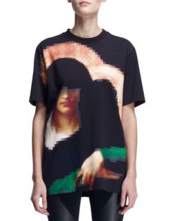 Womens Pixelated Madonna T Shirt   Givenchy   Black multi (MEDIUM)