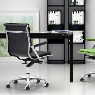 dCOR design Lider Plus Mid Back Office Chair 215212 Finish Black