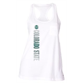 SOFFE Womens Colorado State Rams Pocket Racerback Tank Top   Size XS/Extra