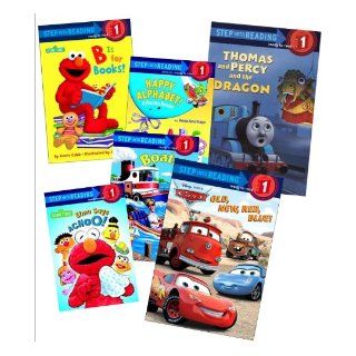 Step Into Reading Collection (6) Disney Pixar Cars, Old, New, Red, Blue; Thomas and Percy and the Dragon; Thomas the Tank Engine Goes to School; Elmo Says Choo; B Is for Books; Say Cheese (Book sets for Kids Level 1, Step 1) Katherine White, Lynne Garne
