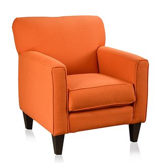 Christopher Knight Home Eli Solid Orange Fabric Track Arm Accent Club Chair