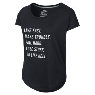 Nike Signal Go Like Hell Womens T Shirt   Black