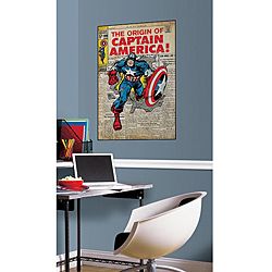 Roommates Captain America Peel And Stick Comic Cover Decal