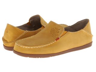 OluKai Nohea Nubuck Womens Slip on Shoes (Beige)