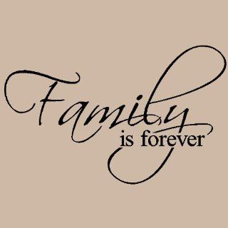 Family Is Forever vinyl lettering wall art saying home decor   Home Decor Accents