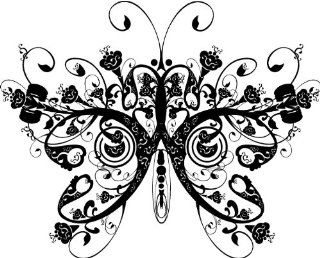 BUTTERFLY Inspirational Nursery Love Family Vinyl Wall Art Vinyl Wall Art Saying Quote Decal Graphics Matte Black   Wall Decor Stickers