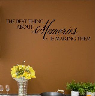 The Best Thing About Memories Is Making Them (M) Wall Saying Vinyl Lettering Home Decor Decal Stickers Quotes   Vinyl Wall Art About Memories